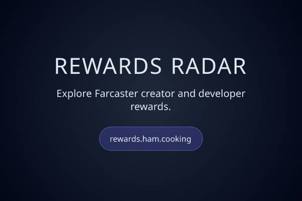 Rewards Radar - Farcaster Mini Apps